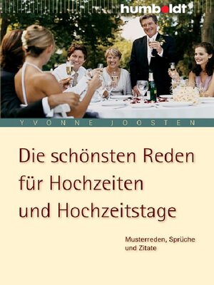 cover image of Die schönsten Reden für Hochzeiten und Hochzeitstage